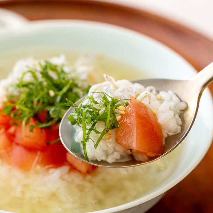 しらすとトマトの冷やし茶漬け