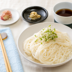 ねぎ生姜と素麺