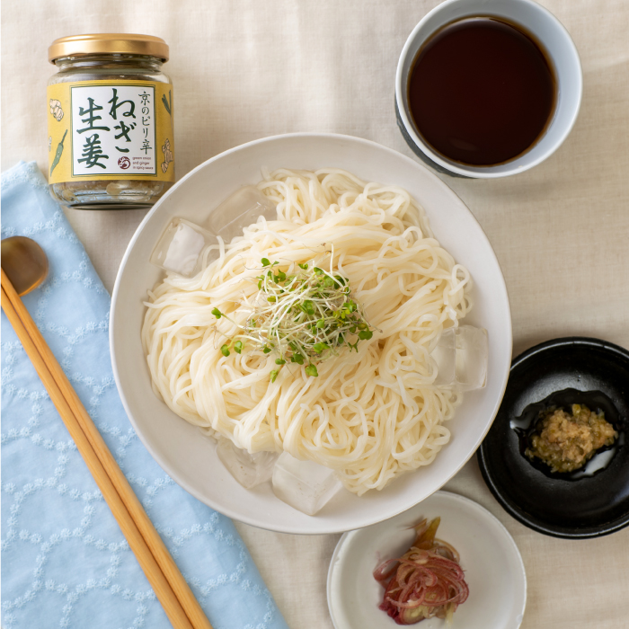 ねぎ生姜と素麺