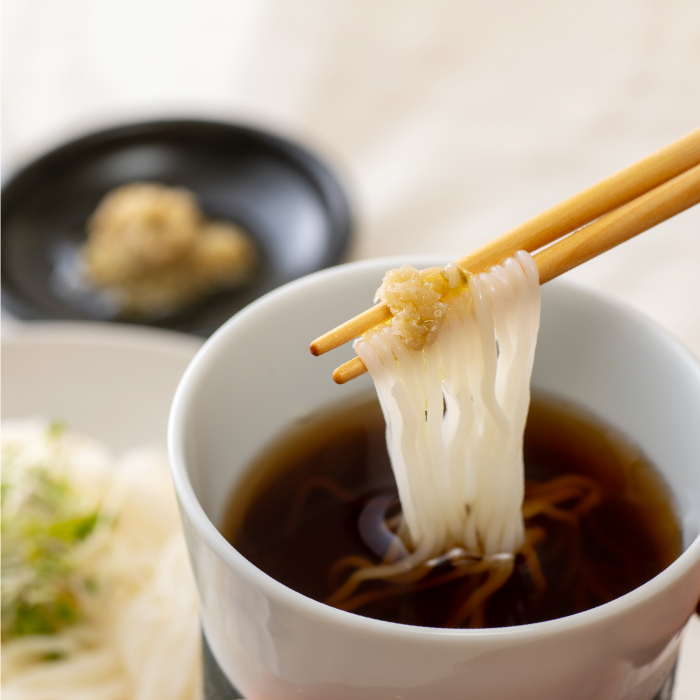 ねぎ生姜と素麺